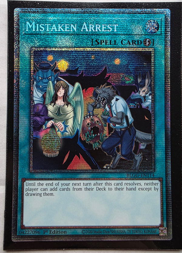 Yugioh - Mistaken Arrest *Starlight Rare* BLGG-EN014 (NM)
