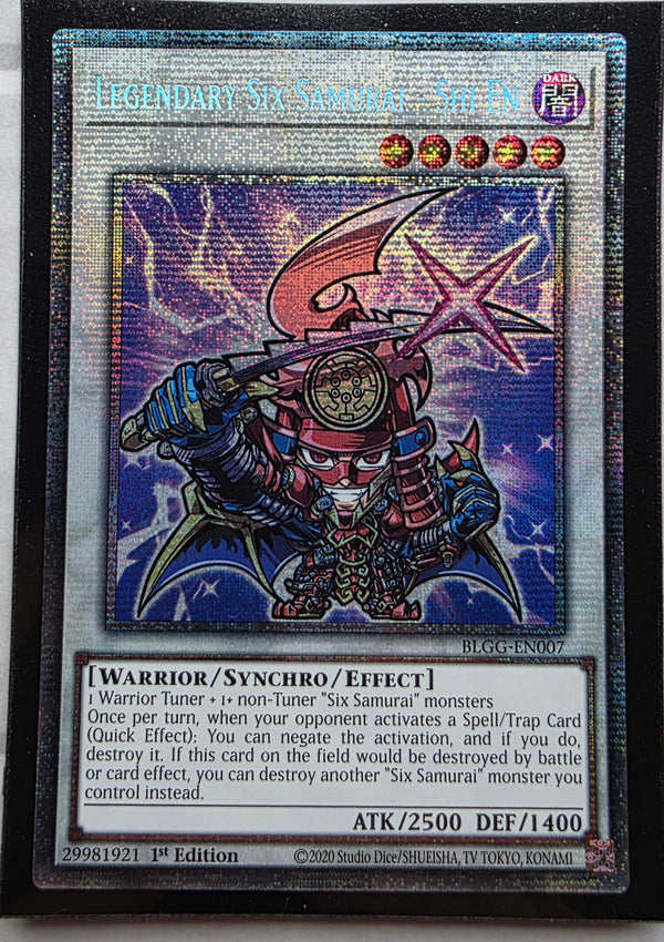 Yugioh - Legendary Six Samurai - Shi En *Starlight Rare* BLGG-EN007 (NM)