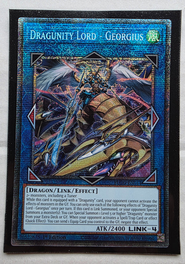 Yugioh - Dragunity Lord - Georgius *Starlight Rare* BLGG-EN014 (NM)