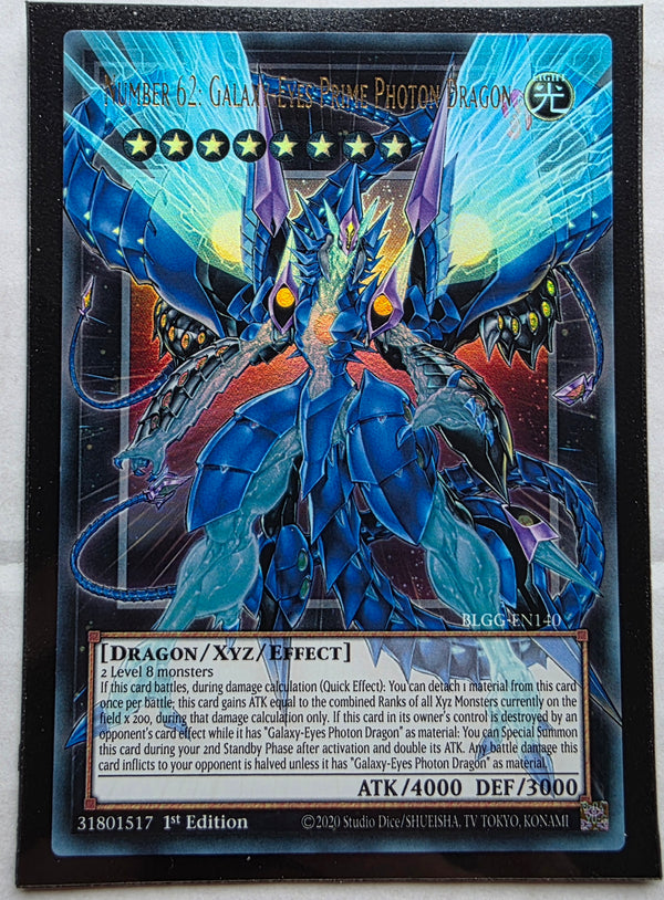 Yugioh - Number 62: Galaxy-Eyes Prime Photon Dragon [Extended Art] *Ultra Rare* BLGG-EN140 (NM)