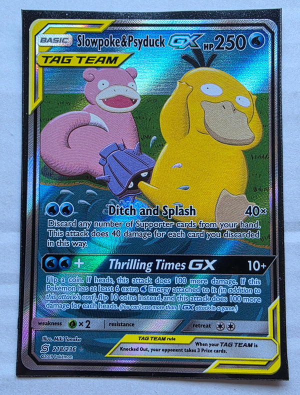 Pokemon - Slowpoke & Psyduck GX *Alternate Art* Unified Minds 218/236