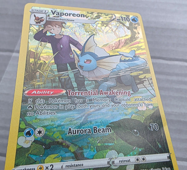 Pokemon - Vaporeon *Holo* Brilliant Stars TG02/TG30 [Damaged - Creased]