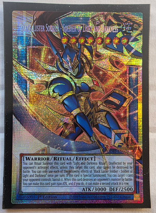 Yugioh - Black Luster Soldier – Soldier of Light and Darkness [Extended Art] *Starlight Rare* CORI-EN028