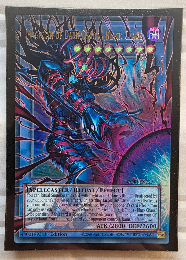 Yugioh - Magician of Dark Chaos - Black Chaos [Extended Art] *Ultra Rare* CORI-EN027 (NM)