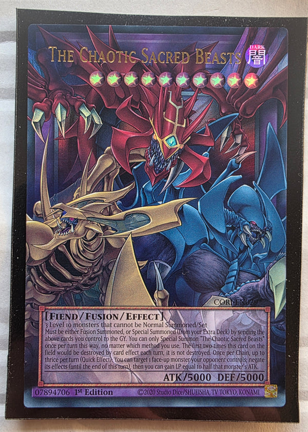 Yugioh - The Chaotic Sacred Beasts [Extended Art] *Ultra Rare* CORI-EN029 (NM)