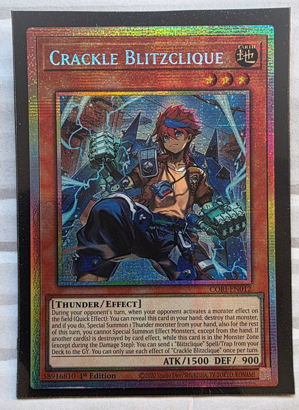 Yugioh - Crackle Blitzclique *Starlight Rare* CORI-EN012 (NM)