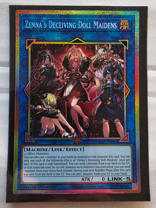 Yugioh - Zenna's Deceiving Doll Maidens *Starlight Rare* CORI-EN043 (NM)