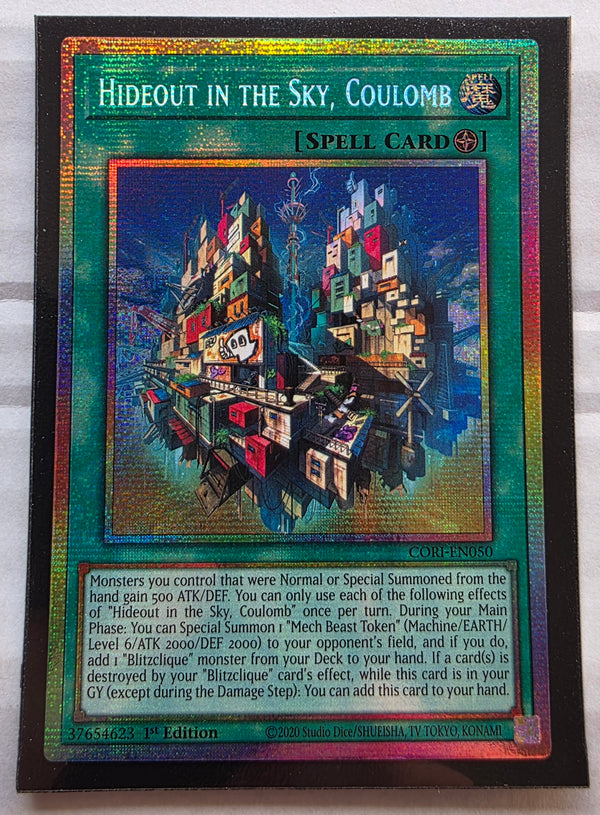 Yugioh - Hideout in the Sky, Coulomb *Starlight Rare* CORI-EN050 (NM)