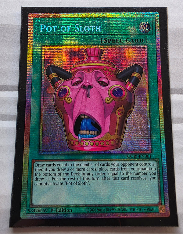 Yugioh - Pot of Sloth *Starlight Rare* CORI-EN061 (NM)