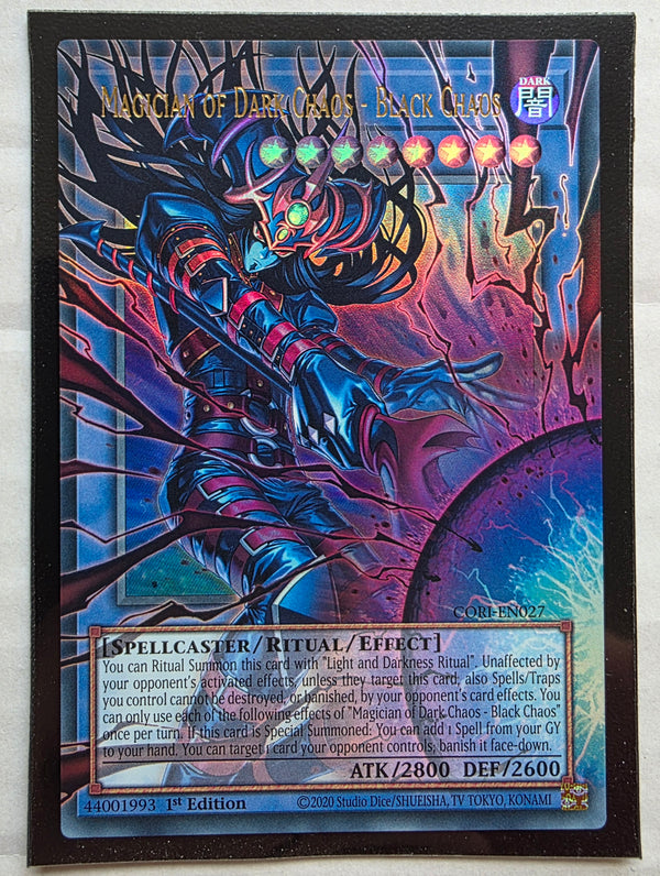 Yugioh - Magician of Dark Chaos - Black Chaos [Extended Art] *Ultra Rare* CORI-EN027 (NM)