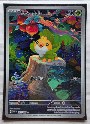 Pokemon - Sewaddle *Illustration Rare* White Flare 087/086