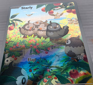 Pokemon - Starly *Illustration Rare* Scarlet & Violet 221/198