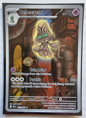 Pokemon - Beheeyem *Illustration Rare* Black Bolt 121/086