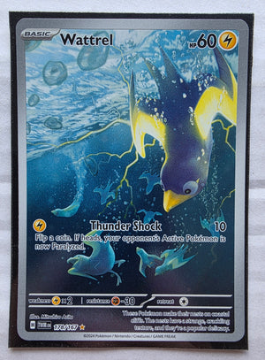 Pokemon - Wattrel *Illustration Rare* Twilight Masquerade 178/167 (LP)
