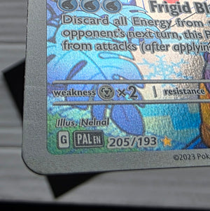 Pokemon - Eiscue *Illustration Rare* Paldea Evolved 205/193