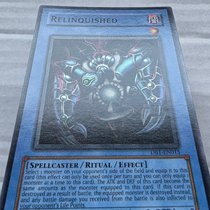 Yugioh - Relinquished *Super Rare* DB1-EN015 (LP)