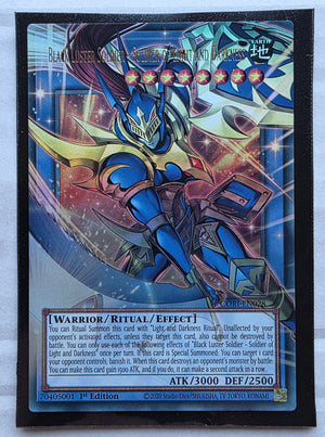 Yugioh - Black Luster Soldier – Soldier of Light and Darkness [Extended Art] *Ultra Rare* CORI-EN028