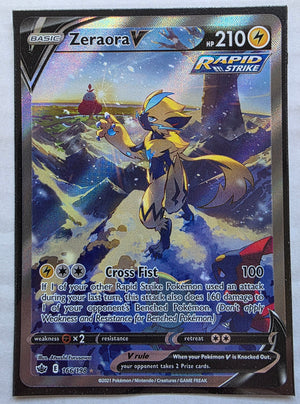Pokemon - Zeraora V *Alternate Art* Chilling Reign 166/198