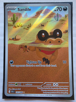Pokemon - Sandile *Illustration Rare* Black Bolt 135/086