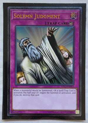 Yugioh - Solemn Judgment *Ultimate Rare* OP12-EN003 (NM)