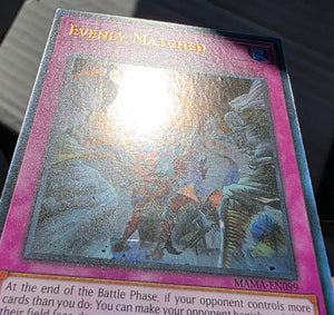Yugioh - Evenly Matched *Ultra Rare* MAMA-EN099 (LP)