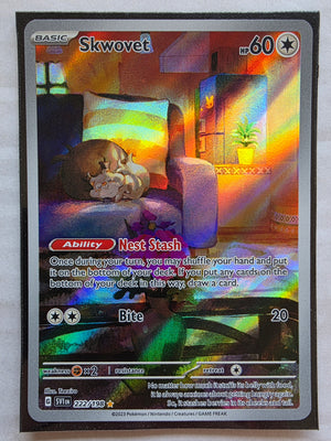 Pokemon - Skwovet *Illustration Rare* Scarlet & Violet 222/198 (LP)