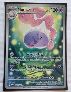 Pokemon - Musharna *Illustration Rare* Black Bolt 117/086 (LP)