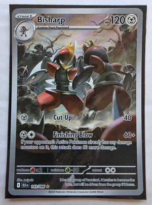 Pokemon - Bisharp *Illustration Rare* Black Bolt 143/086