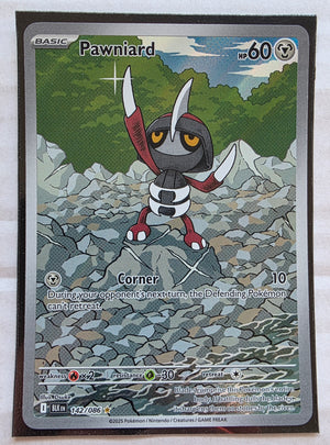 Pokemon - Pawniard *Illustration Rare* Black Bolt 142/086