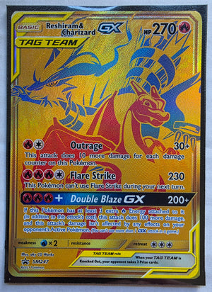Pokemon - Reshiram & Charizard GX *Black Star Promo* SM247