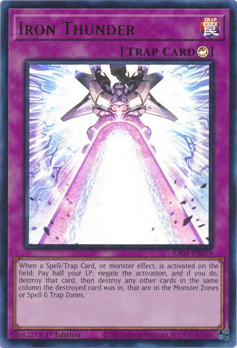 Yugioh - Iron Thunder *Select Rarity* RA05-EN079 (NM)