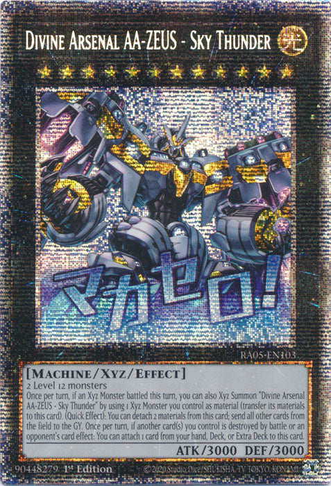 Yugioh - Divine Arsenal AA-ZEUS - Sky Thunder *Select Rarity* RA05-EN103 (NM)
