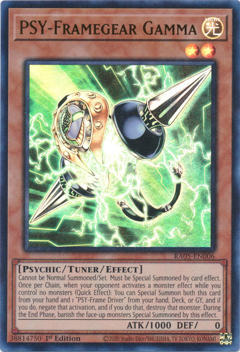 Yugioh - PSY-Framegear Gamma *Select Rarity* RA05-EN006 (NM)