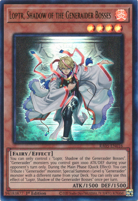 Yugioh - Loptr, Shadow of the Generaider Bosses *Select Rarity* RA05-EN016 (NM)