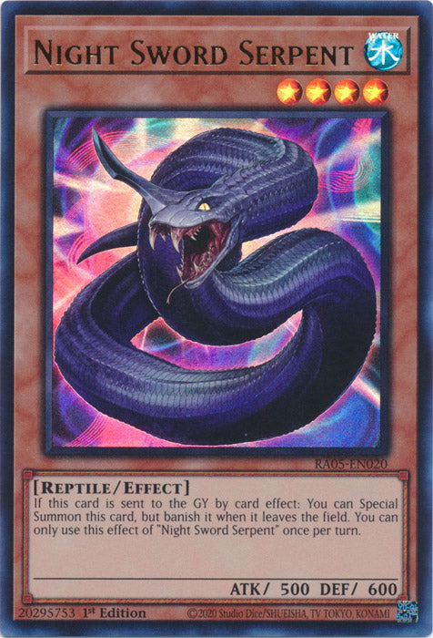Yugioh - Night Sword Serpent *Select Rarity* RA05-EN020 (NM)