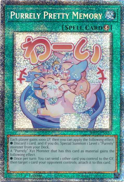 Yugioh - Purrely Pretty Memory *Select Rarity* RA05-EN120 (NM)