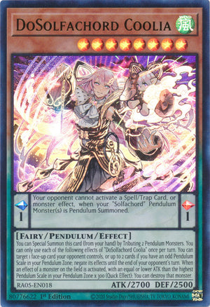 Yugioh - DoSolfachord Coolia *Select Rarity* RA05-EN018 (NM)