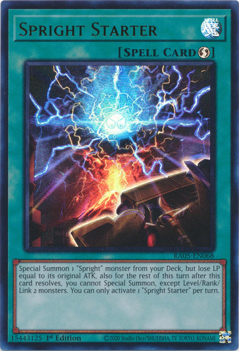 Yugioh - Spright Starter *Select Rarity* RA05-EN068 (NM)