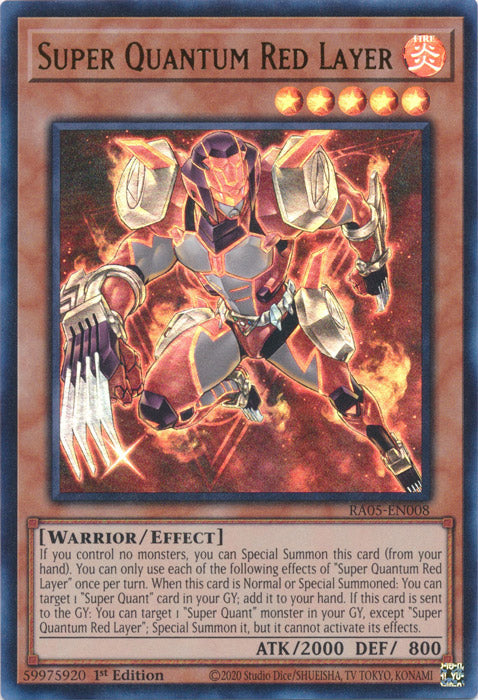 Yugioh - Super Quantum Red Layer *Select Rarity* RA05-EN008 (NM)