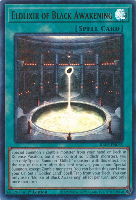 Yugioh - Eldlixir of Black Awakening *Select Rarity* RA05-EN065 (NM)