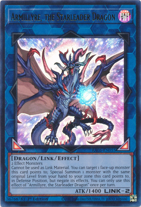Yugioh - Armillyre, the Starleader Dragon *Select Rarity* RA05-EN055 (NM)