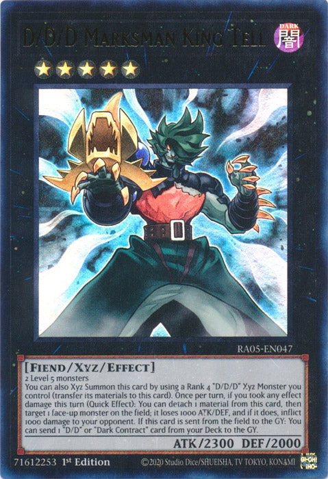 Yugioh - D/D/D Marksman King Tell *Select Rarity* RA05-EN047 (NM)
