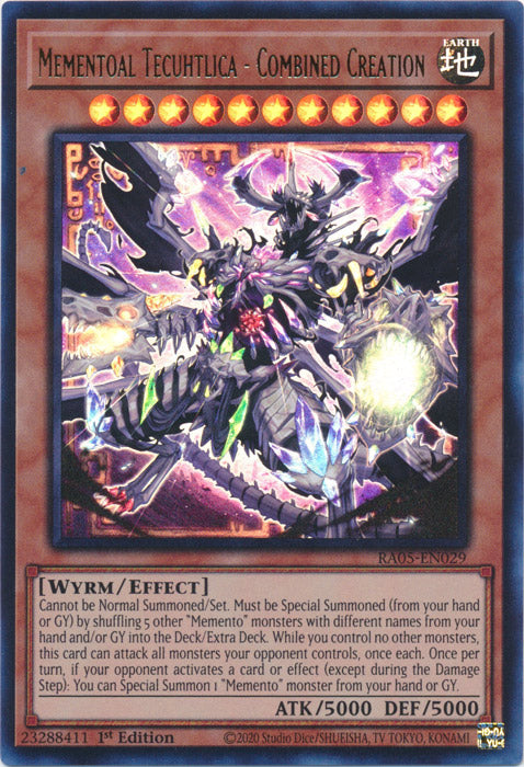 Yugioh - Mementoal Tecuhtlica - Combined Creation *Select Rarity* RA05-EN029 (NM)