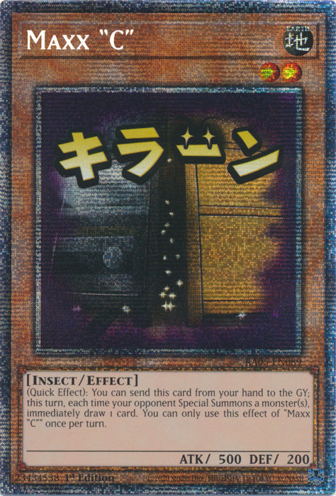 Yugioh - Maxx "C" *Select Rarity* RA05-EN089 (NM)