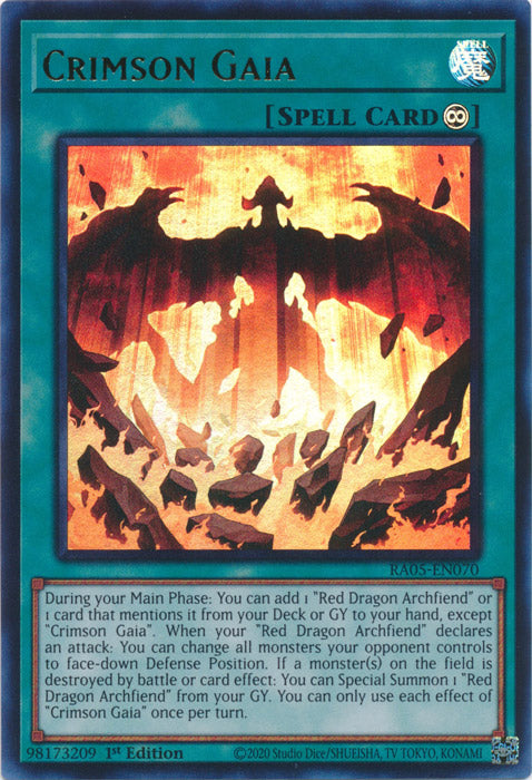 Yugioh - Crimson Gaia *Select Rarity* RA05-EN070 (NM)