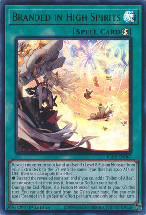 Yugioh - Branded in High Spirits *Select Rarity* RA05-EN067 (NM)