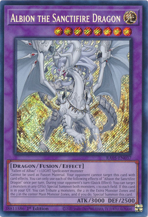 Yugioh - Albion the Sanctifire Dragon *Select Rarity* RA05-EN037 (NM)