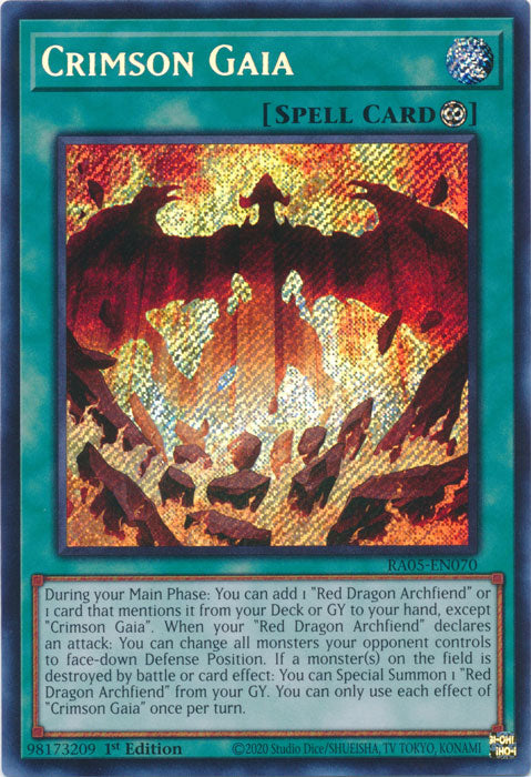 Yugioh - Crimson Gaia *Select Rarity* RA05-EN070 (NM)