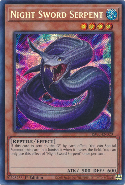 Yugioh - Night Sword Serpent *Select Rarity* RA05-EN020 (NM)