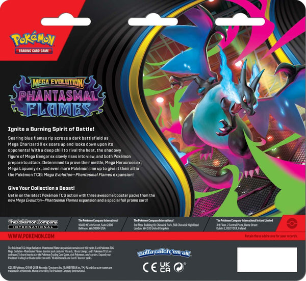 Pokémon - Phantasmal Flames Three Booster Blister (ME02)